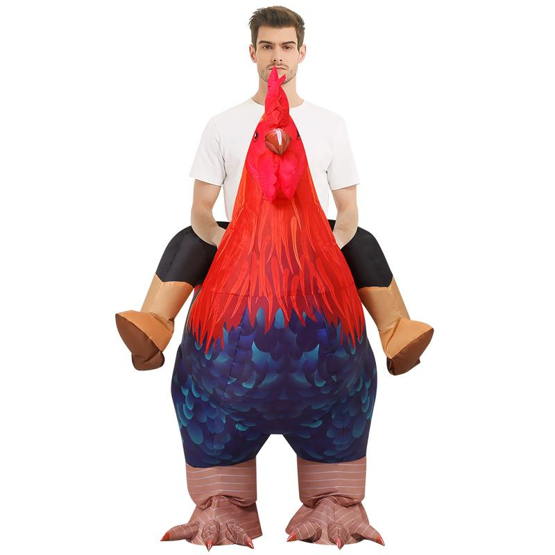 Cluck Rider Inflatable Rooster Costume
