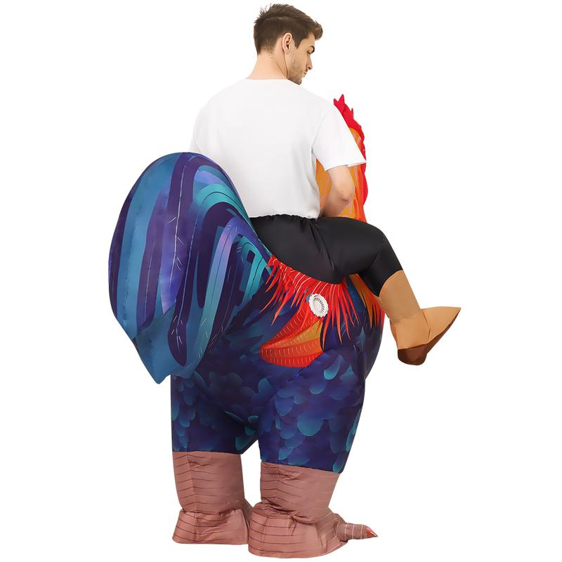 Cluck Rider Inflatable Rooster Costume
